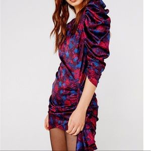 Love and Lemons Mini Silk Dress